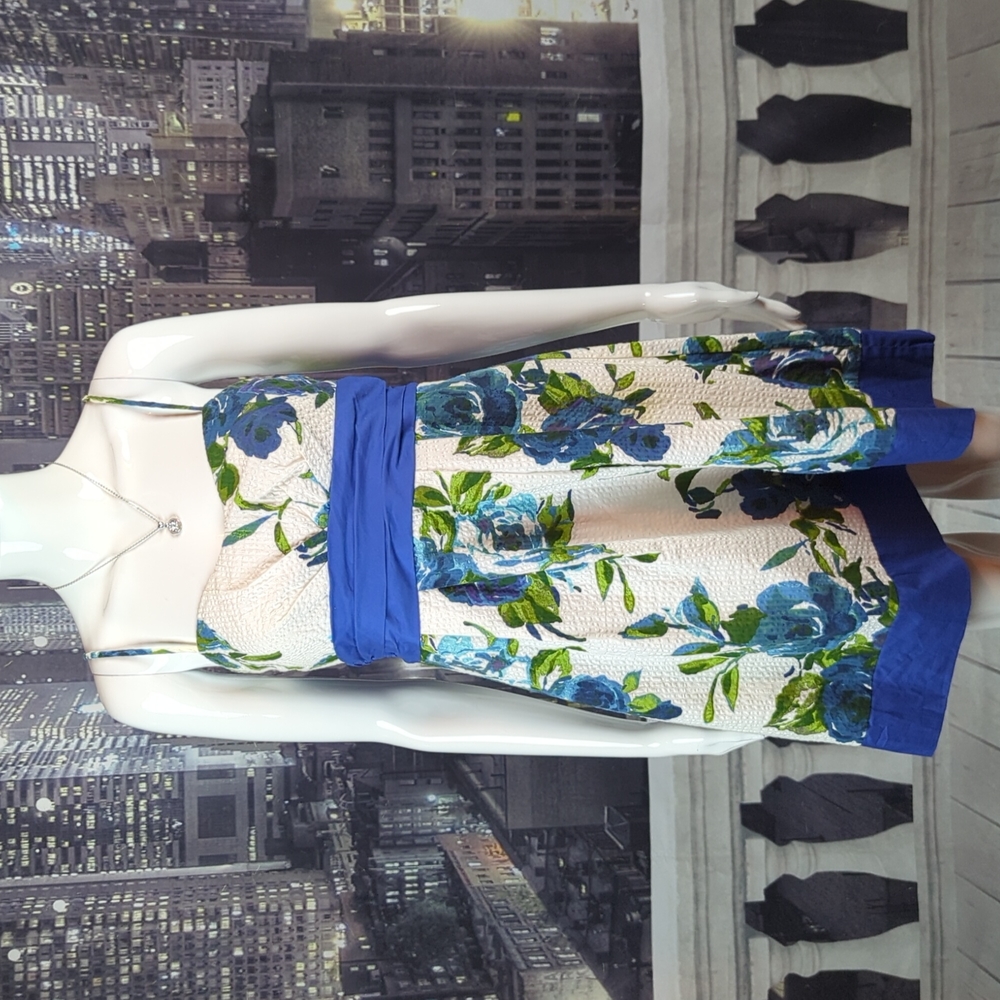 24. Delia's sz 7 Floral Cotton Spaghetti Strap Fit & Flare Lined Dress
